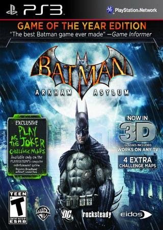 Batman: Arkham Asylum - Game of the Year Edition (2010) PS3 Rip Скачать Торрент Бесплатно